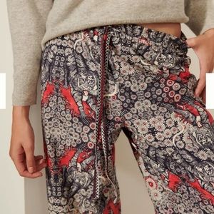Anthropologie Florence Balducci Menagerie Flannel Sleep Lounge Print Pant Pajama